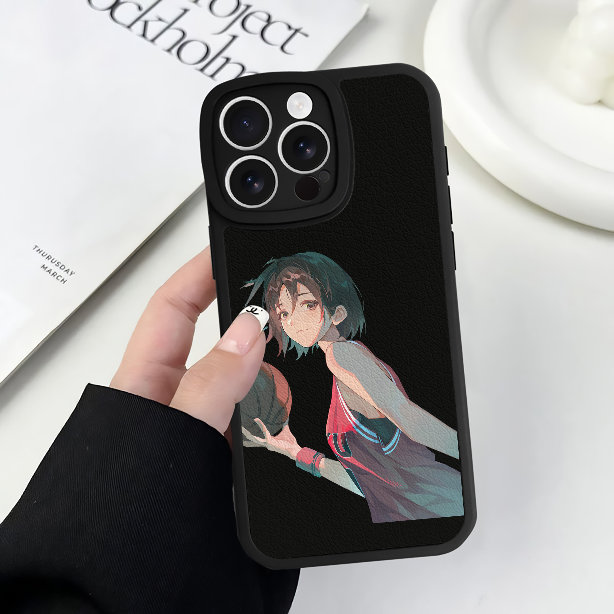 （画像用） SLAM DUNK／スラムダンク 【iPhone 16シリーズ対応】シリコンスマホケース（レザー調） 材質：シリコン